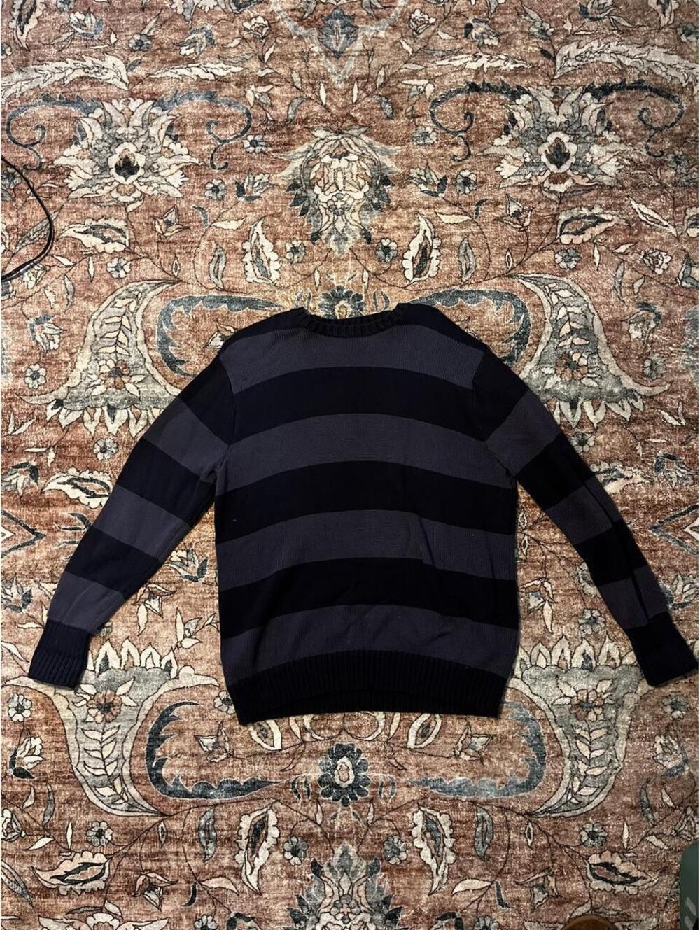 Brandy Melville Women's Navy and Black Jumper
